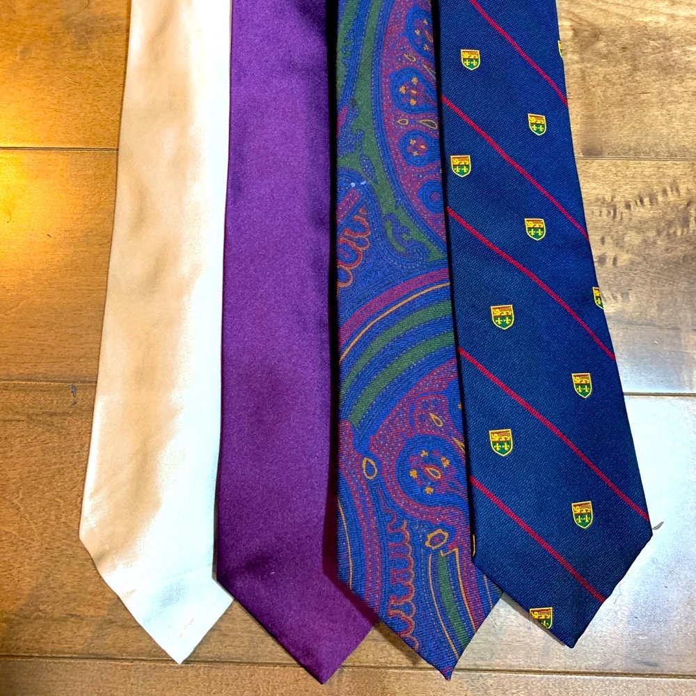 Lot of Ralph Lauren neckties.